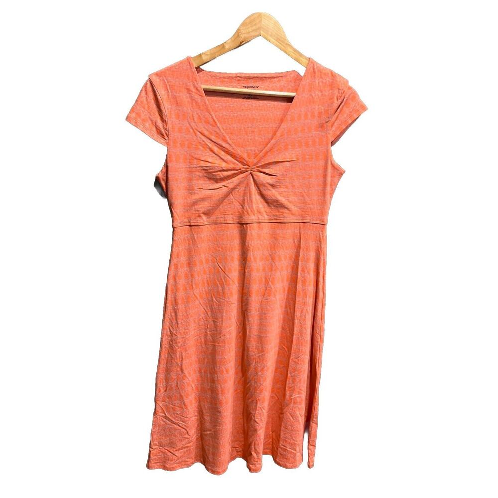 NWT Toad & Co Aspen Print Rosemarie Dress in Coral - Small